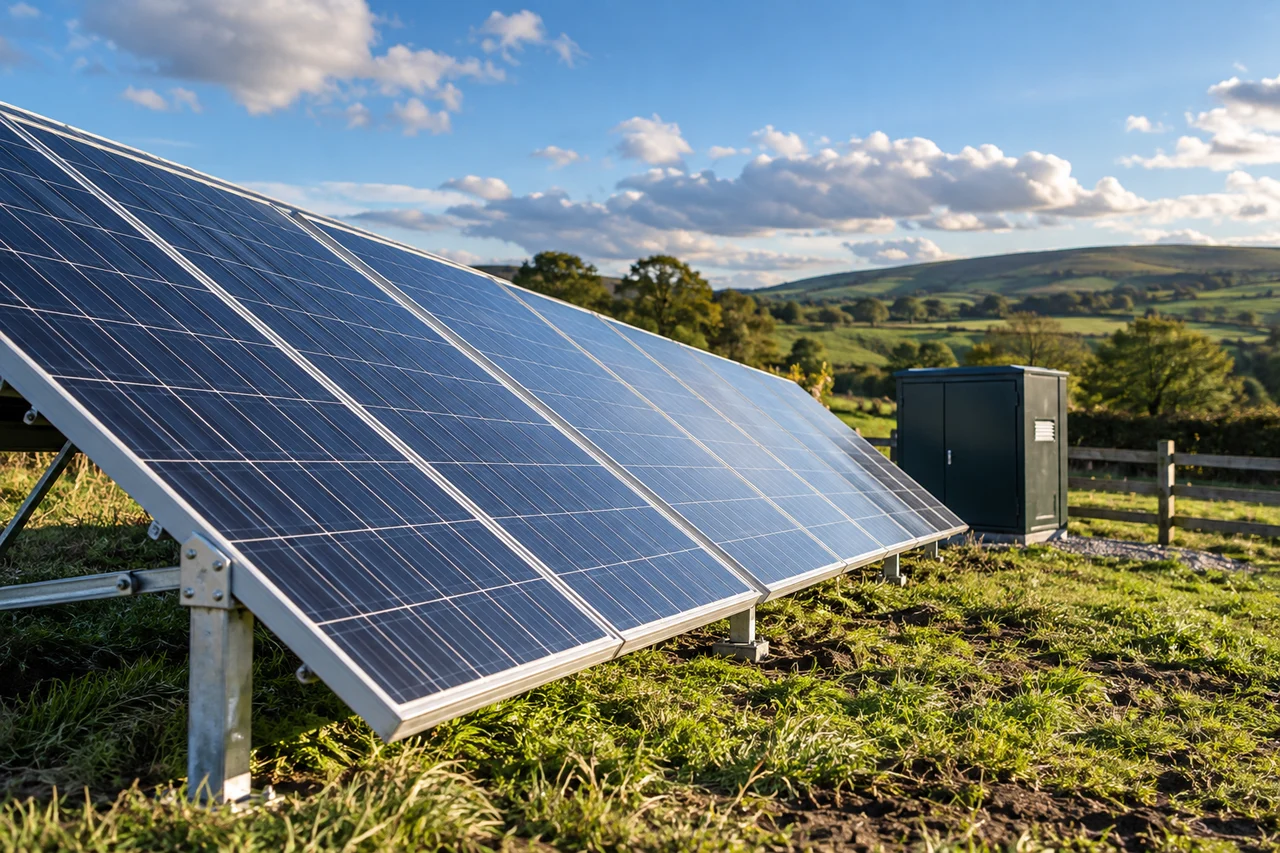 Off-grid solar array