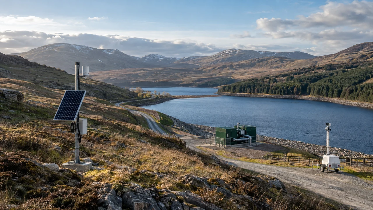 Connected remote infrastructure operating across an upland landscape